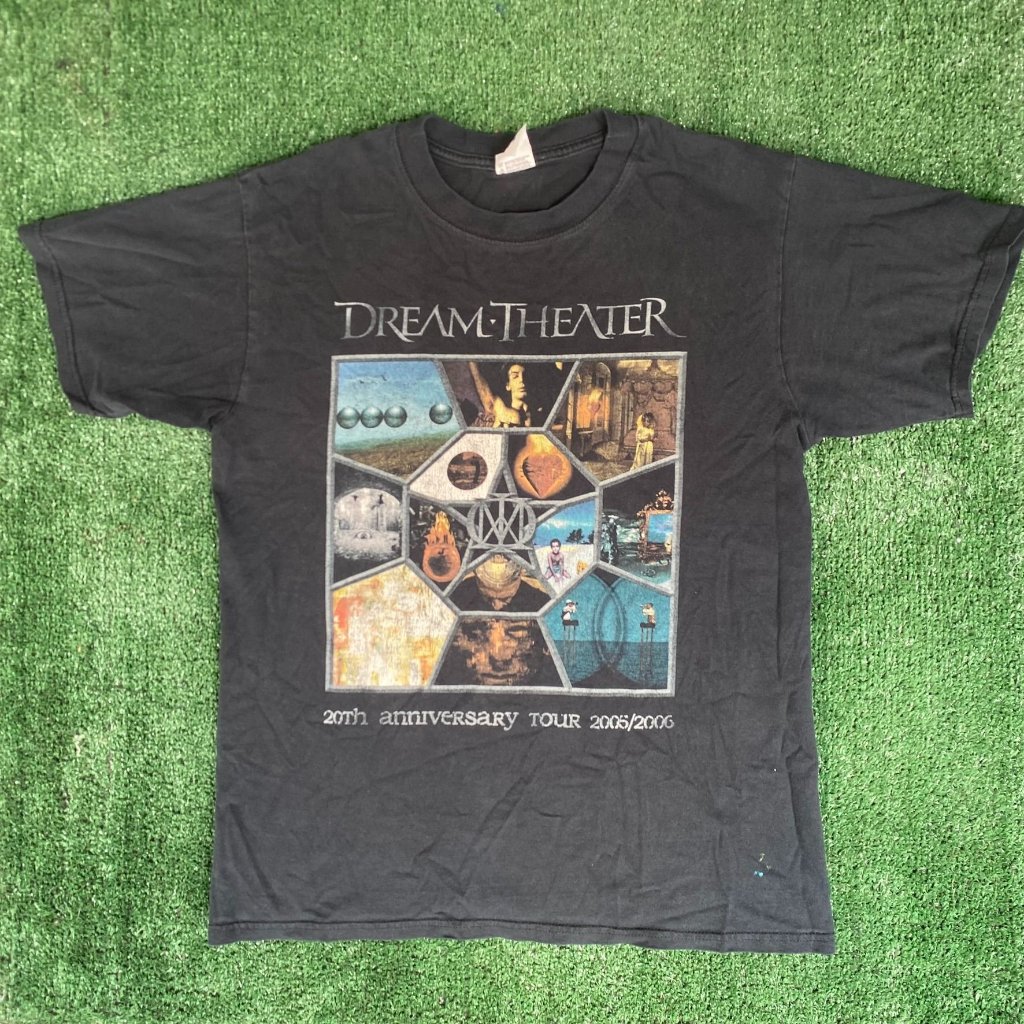 Vintage Y2k Dream Theater Band Shirt Concert Tour Rock Tee